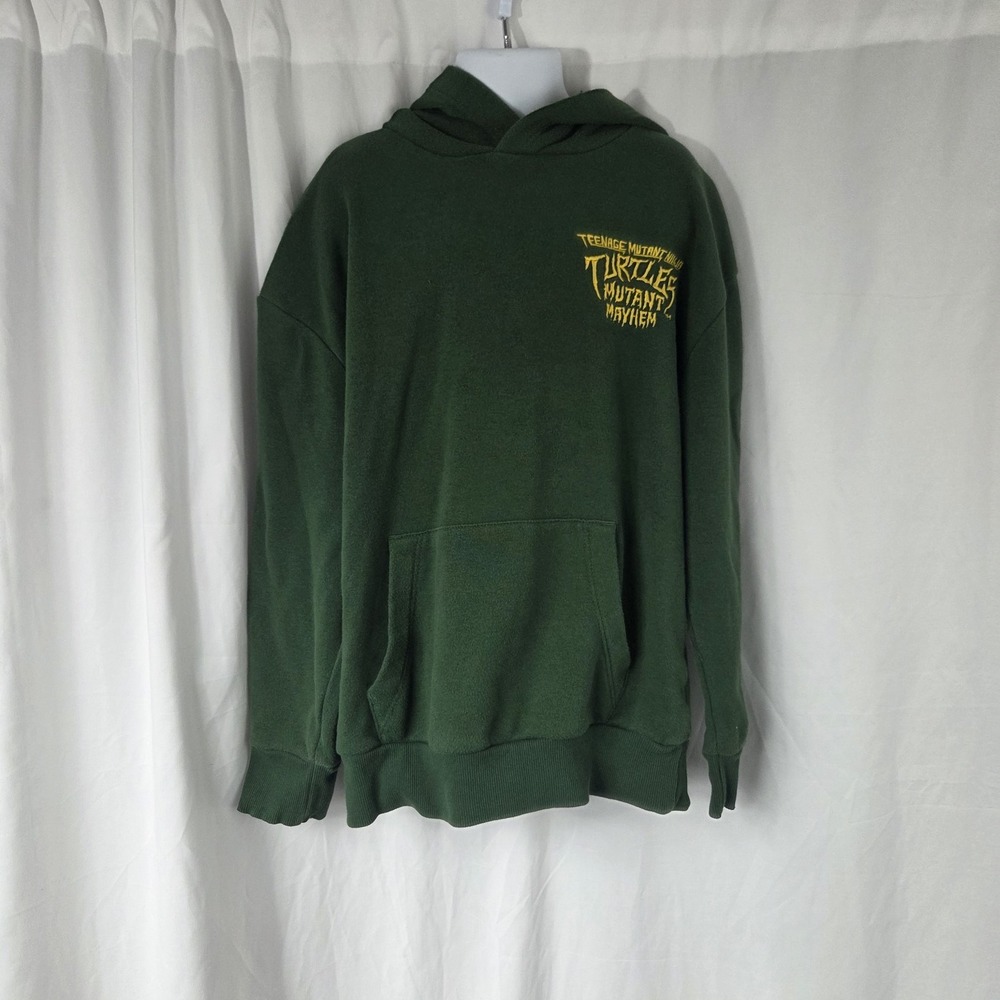 Teenage Mutant Ninja Turtles Hoodie Boys 8 Green Mutant Mayhem Graphic Fleece
